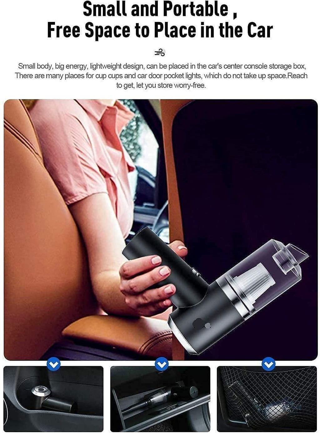 Portable Wireless Car Vacuum Cleaner